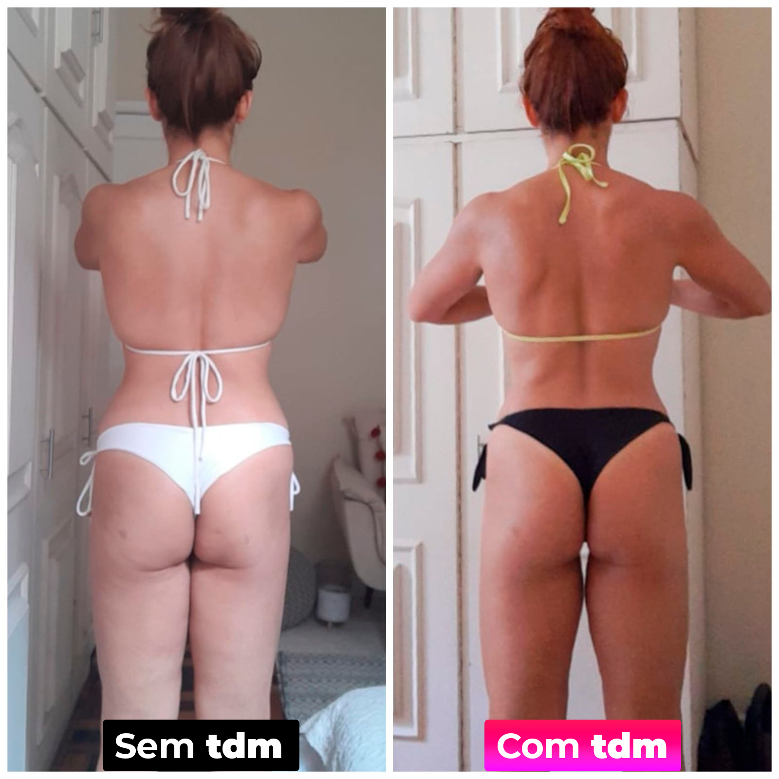 Antes e depois da tdm 8